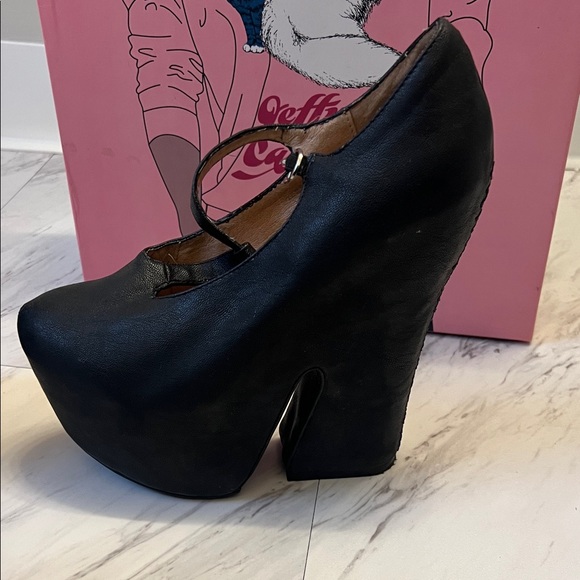 Jeffrey Campbell Black Platform Mary Janes - Picture 3 of 5